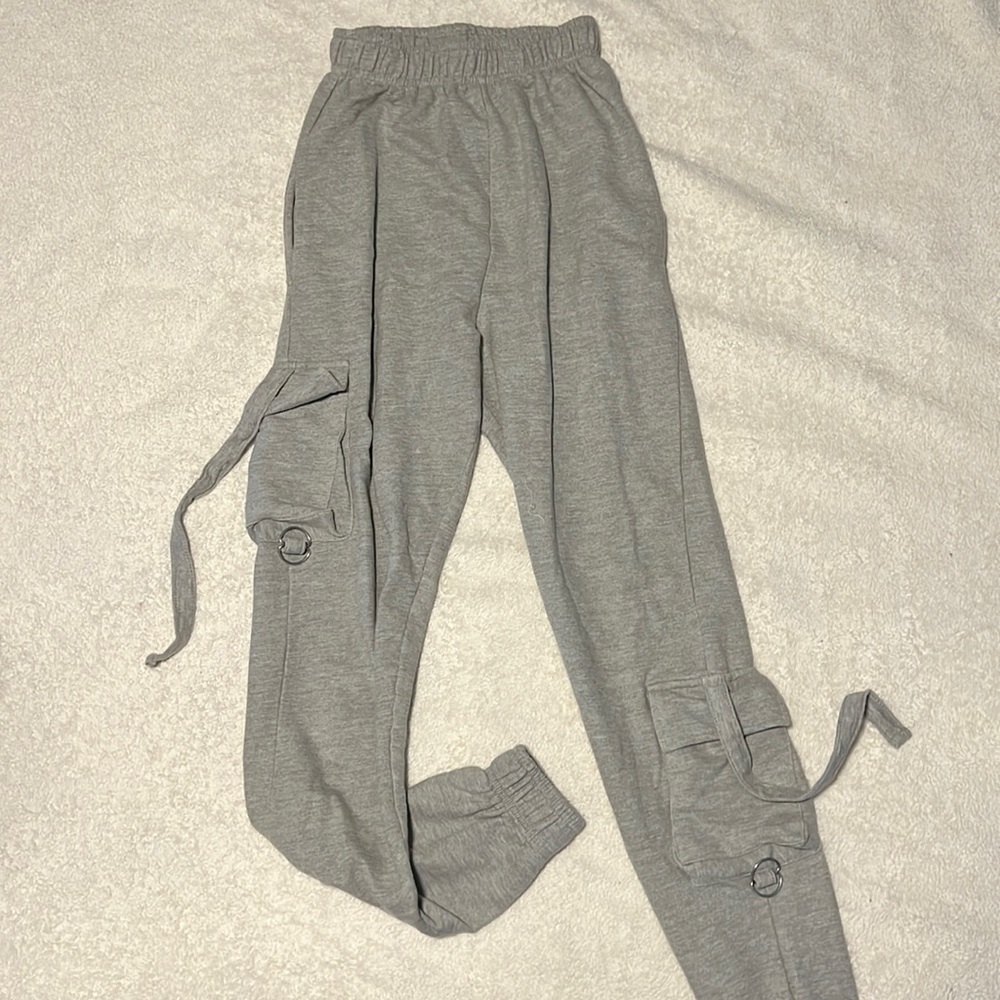 Pretty little thing - cargo sweatpants - grey
